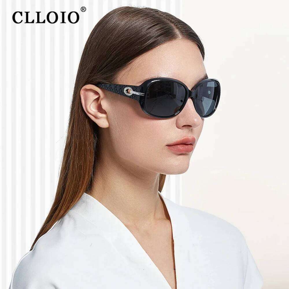 CLLOIO New Oval Women Polarized Sunglasses Driver Shade Male Female Vintage Fashion Sun Glasses Anti-glare Oculos de sol 26Y0626 - view 3
