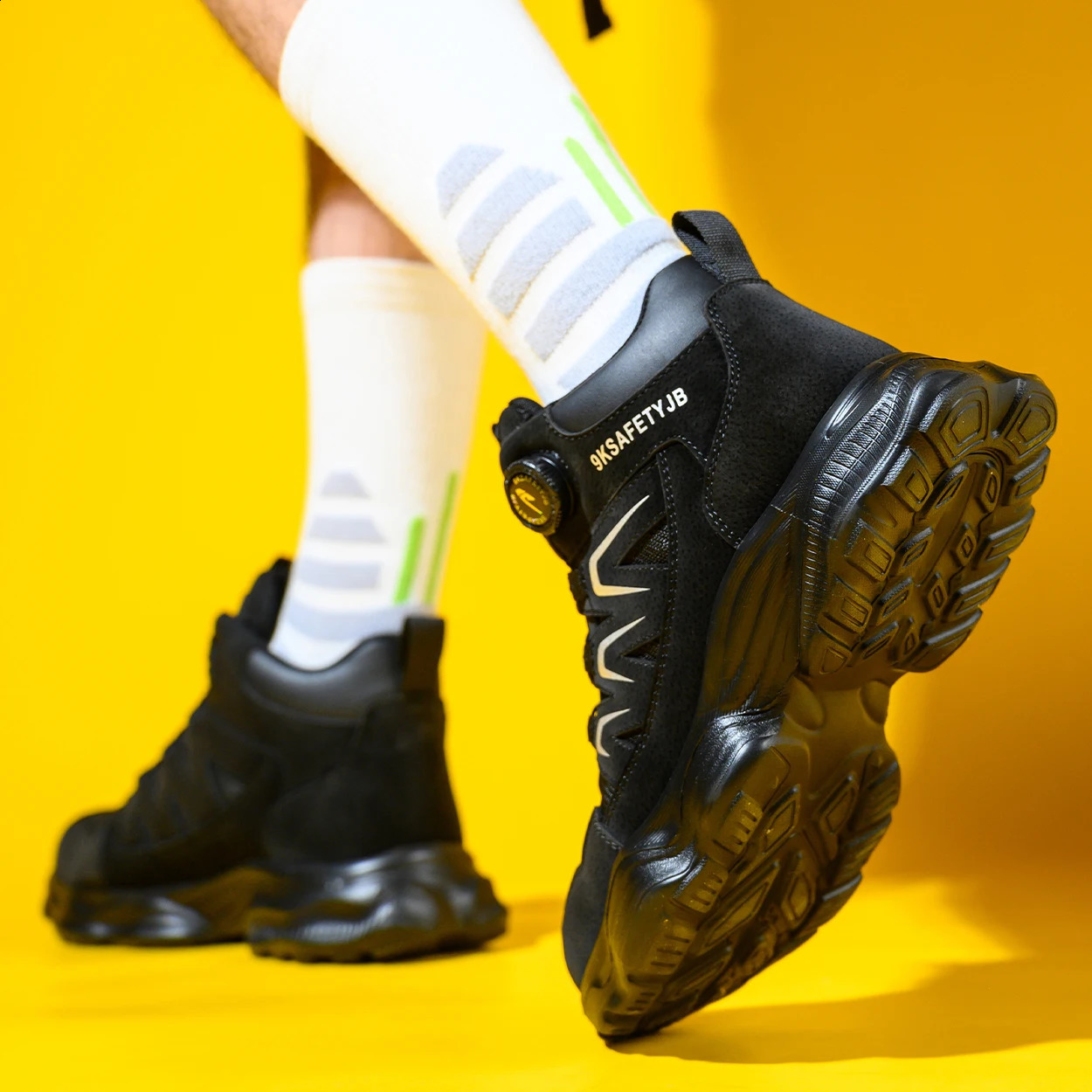 Rotating Button Safety Boots Shoes Man Steel Toe Work Lightweight Non Slip Men Sneaker 260624 - view 7