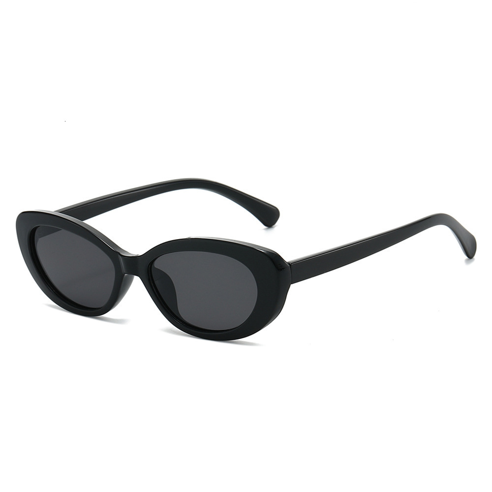 2026 New Model Small Frame Cat Eye Sunglasses European And American Fashion Simple Plain Design Popular Export Glasses Wholesale - view 1