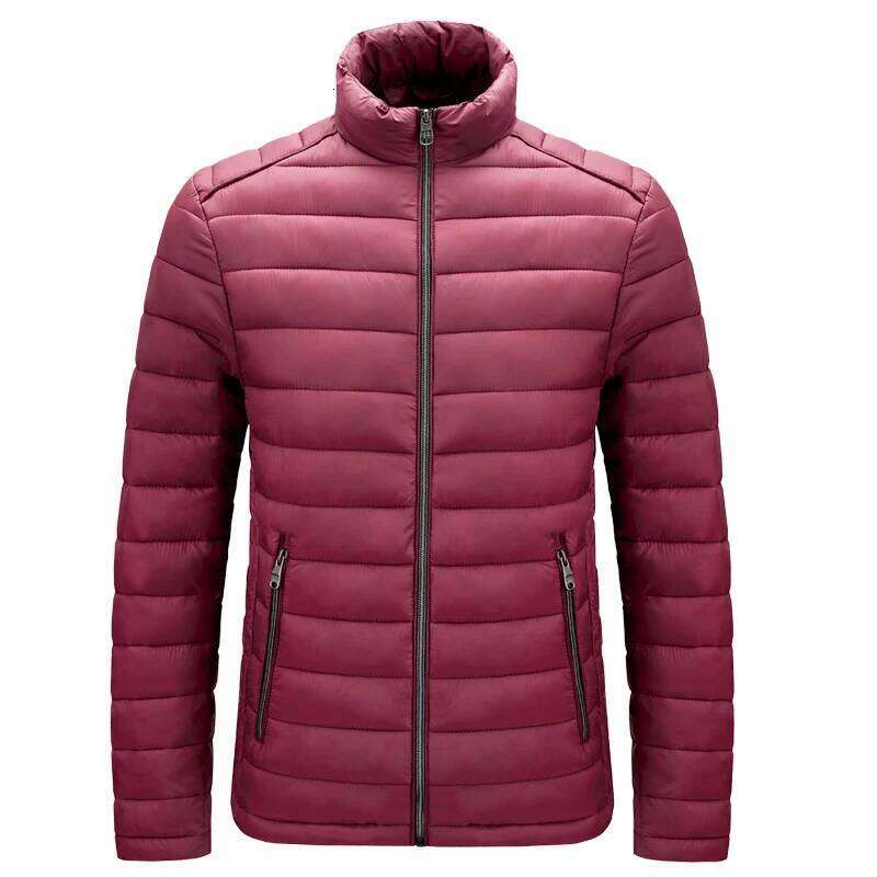 Mens Lightweight Puffer Jacket Hooded Insulated Thermal Puffy Winter Heated Running Travle Casual Cotton Outdoor Coat J260626 - view 6