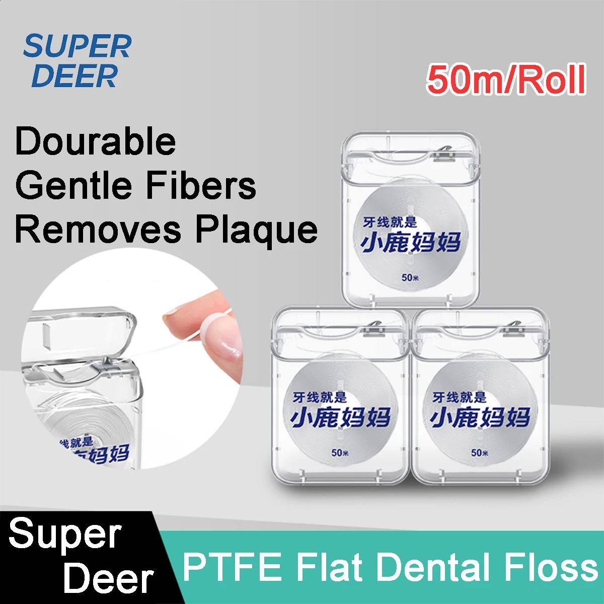 50100m PTFE Floss Mint Flosser Flat Interdental Brush Teeth Stick Oral Hygiene Clean Wire Practical Health Care 260626