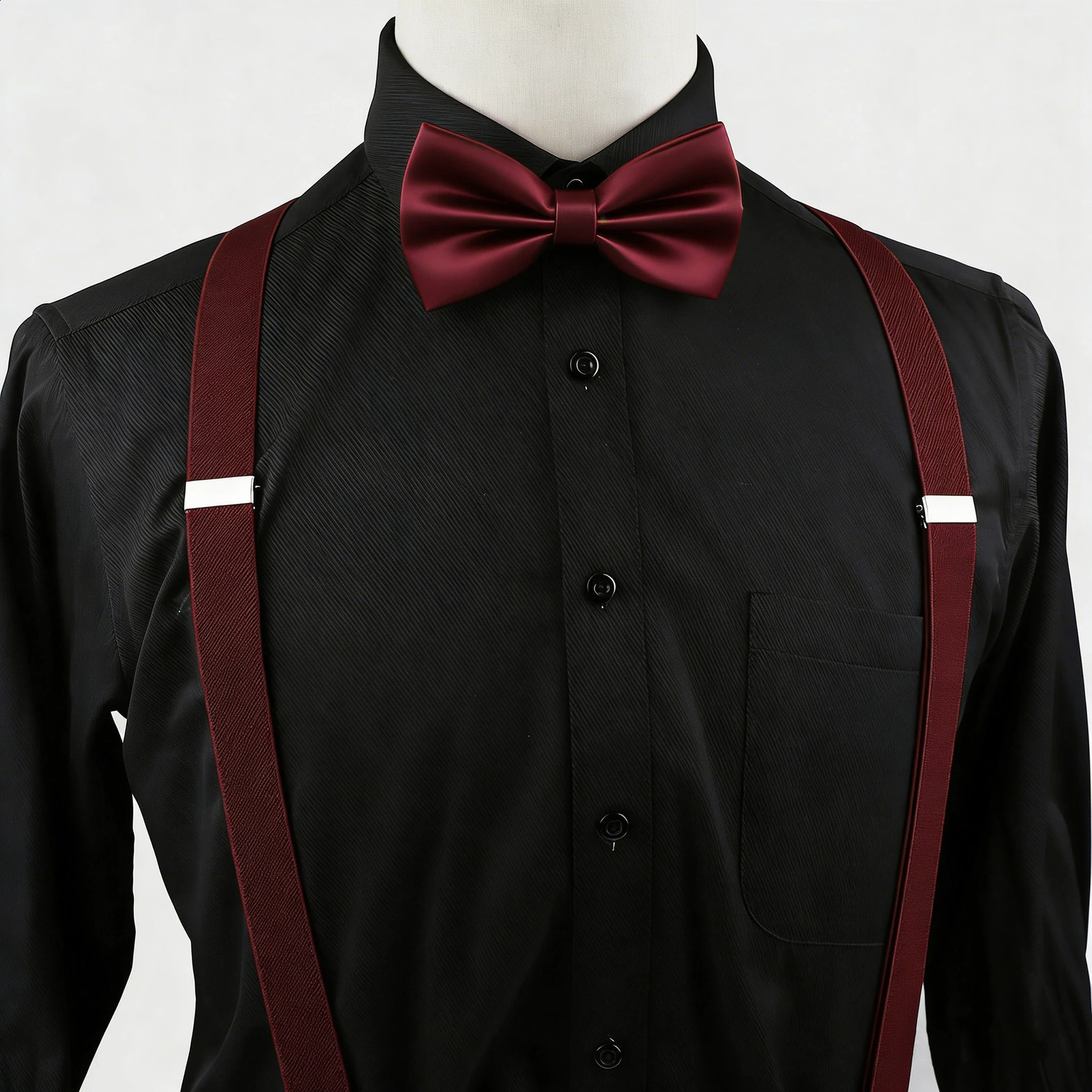 Suspenders Bowtie Sets Mens Women Boys Party Wedding Y-Back Shirt Braces Butterfly Belt Bow Tie Suit Accessories Gift 260626 - view 3