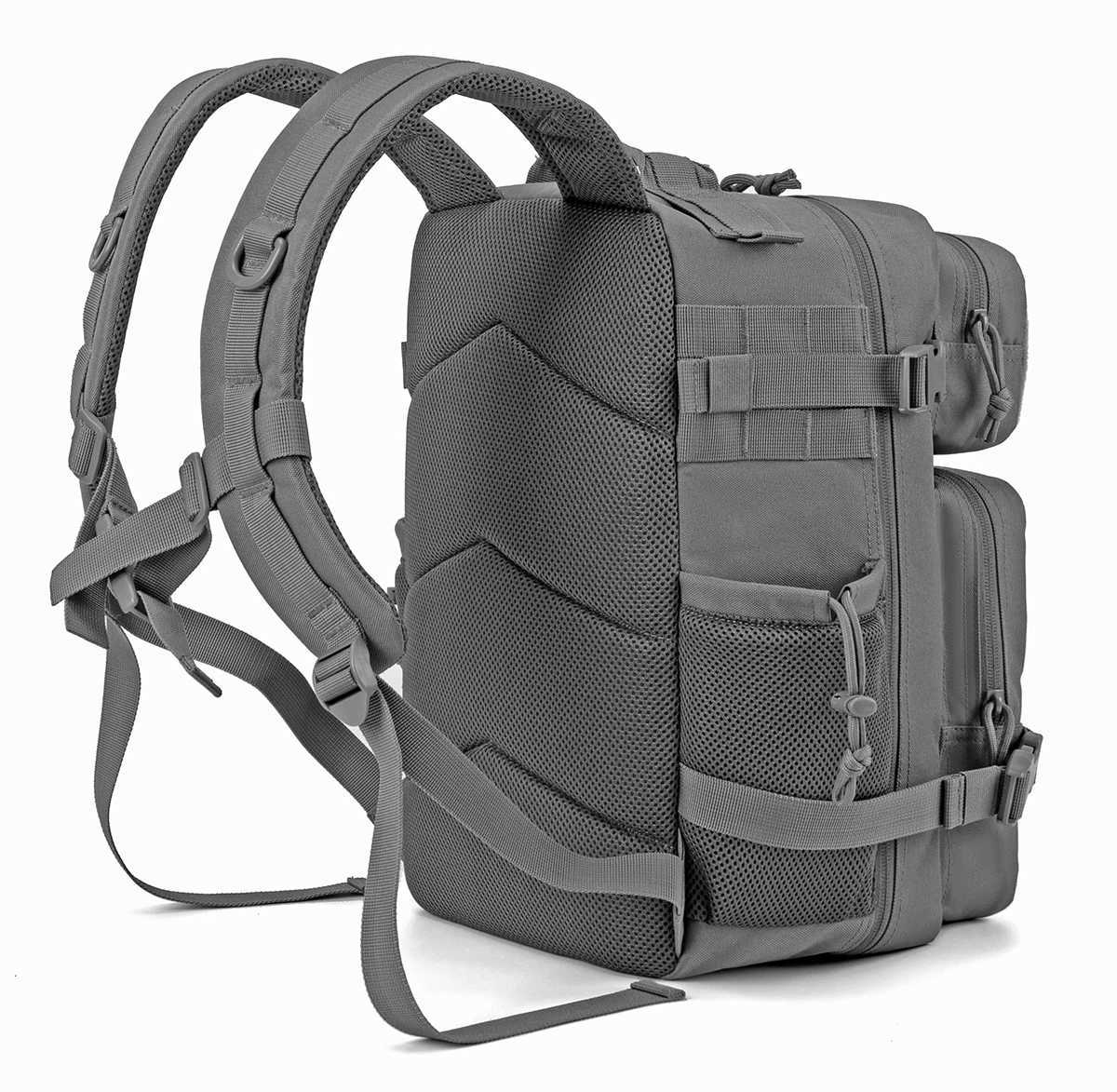 Versatile 25L Tactical Fishing Durable Backpack MOLLE Webbing Dual Side Bottle Pockets Unisex Daily Carry Oly Outdoor Hiking Bag M260626 - view 3