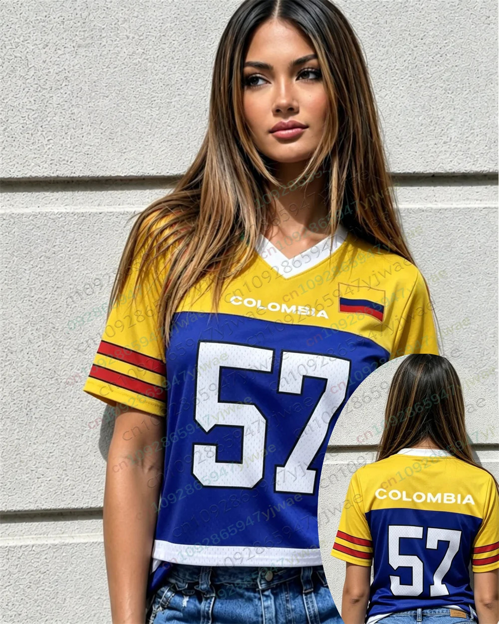 Colombia Breathable Sportswear Short Sleeved Fashionable Streetwear Top Y2k Summer MenS And WomenS TShirt 260626 - view 5