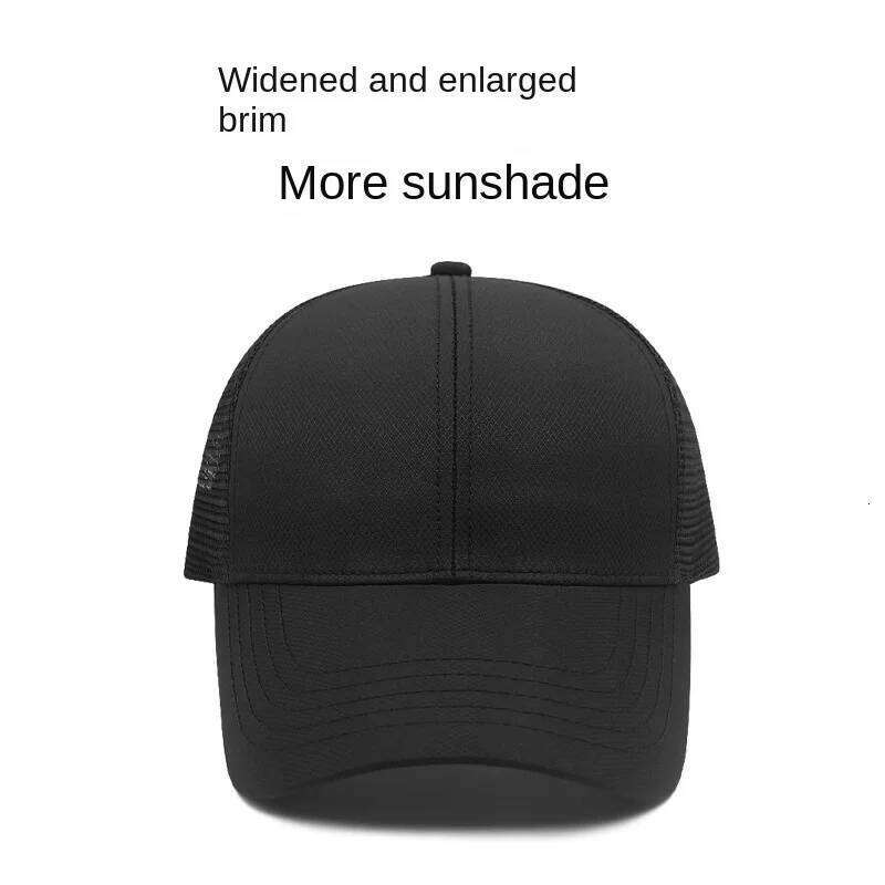 Unisex Quick Dry Big Head Mesh Baseball Cap Adjustable plus Size Summer Snapback Hat Comfortable Breathable 56-65cm W260626 - view 5