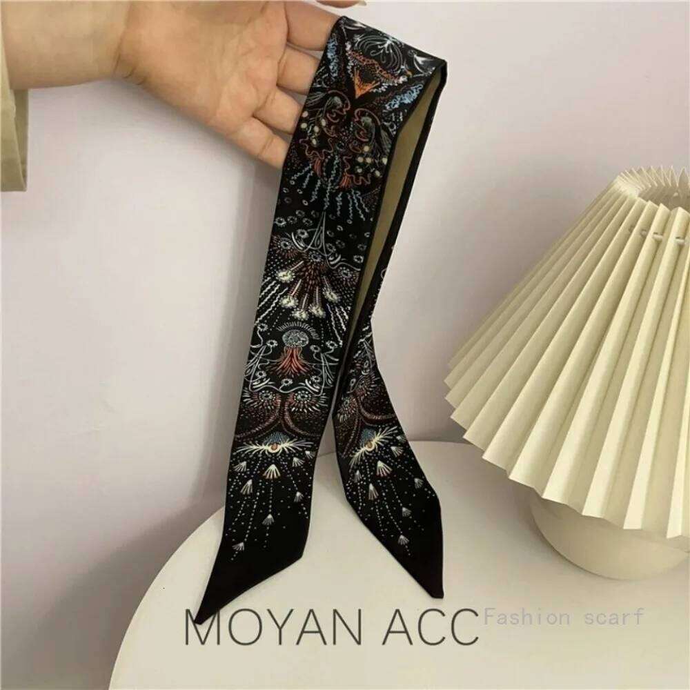 Tarot Summer New Thin and Narrow Wrapping Bag Handle Ribbon Headband Gift Streamer Scarf Luxury Clothes Women 26Y06226 - view 5
