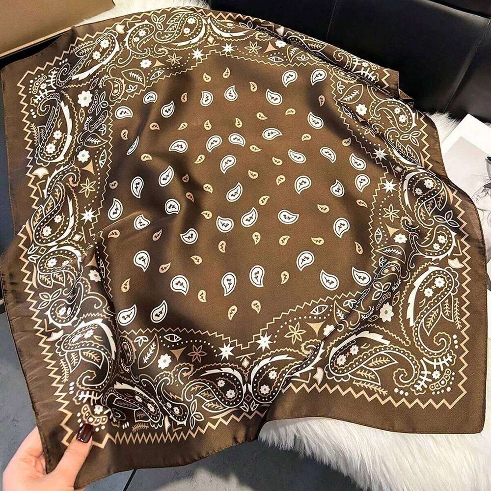 Fashion Paisley Print Silk Hairbands Scarf Women 2026 New Elagant Bandana Neck Kerchief Head Bands Foulard Female Scarfs 26Y06226 - view 7