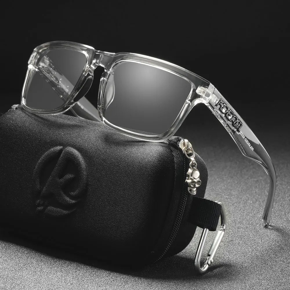 KDEAM Original n High-Quality Men Square Polarized Sunglasses Male Driving Pochromic Sun Glasses Shades260603 - view 4