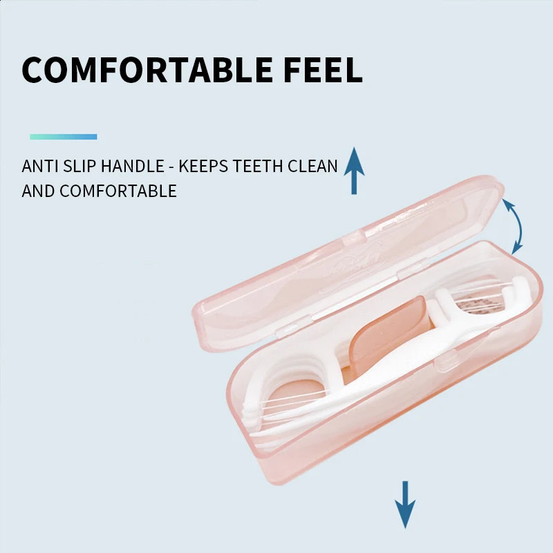 Teeth Floss Box Set of 10 Household HighEnd Creative Toothpick Ultra Fine Light y Portable Mini 260626 - view 4