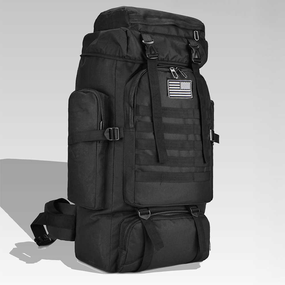 Climb Bag 80L/100L Bag Mountaineering Tactical Backpacks Large Backpack Outdoors Hiking Camping Travel Bags M260626