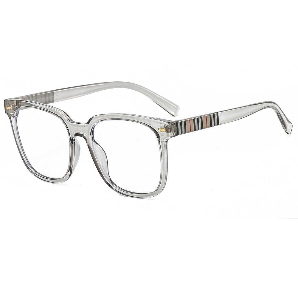 2026 Designer's New Personalized Luxury Versatile Retro Box Anti Blue Light Flat Mirror Color Collision Decoration Glasses Frame TR Full Frame Op - view 7