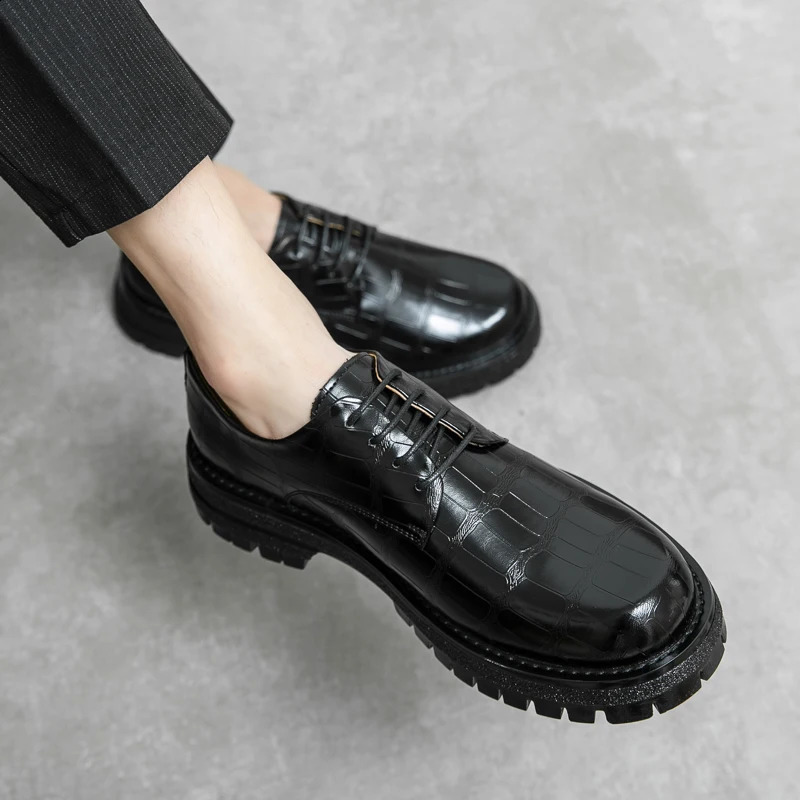 Leather Shoes Business for Men Dress Tenis De Hombre Moccasins Mokasin Caballero ner 260624 - view 3