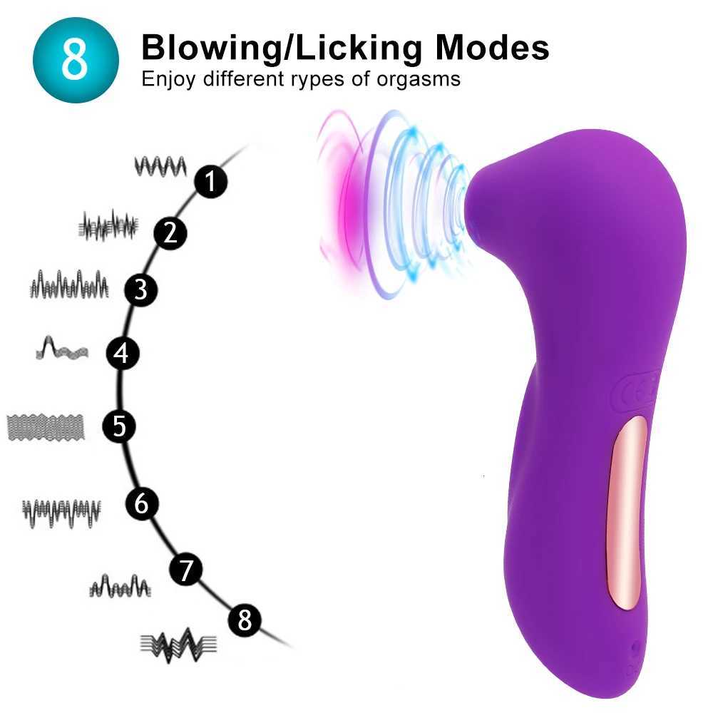 Toy Female Sex Vibrators Sucking Powerful Clitoris Sucker Blowjob Tongue Stimulator Nipple Vagina Pussy Pump Sex Toys for Women M260626 - view 6