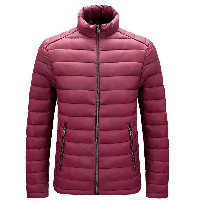 Autumn Winter New Men's Fashion Warm Stand Collar Jackets Parkas Coat Men Casual Windproof Parka Slim Outwear Man 6XL J260626 - view 4