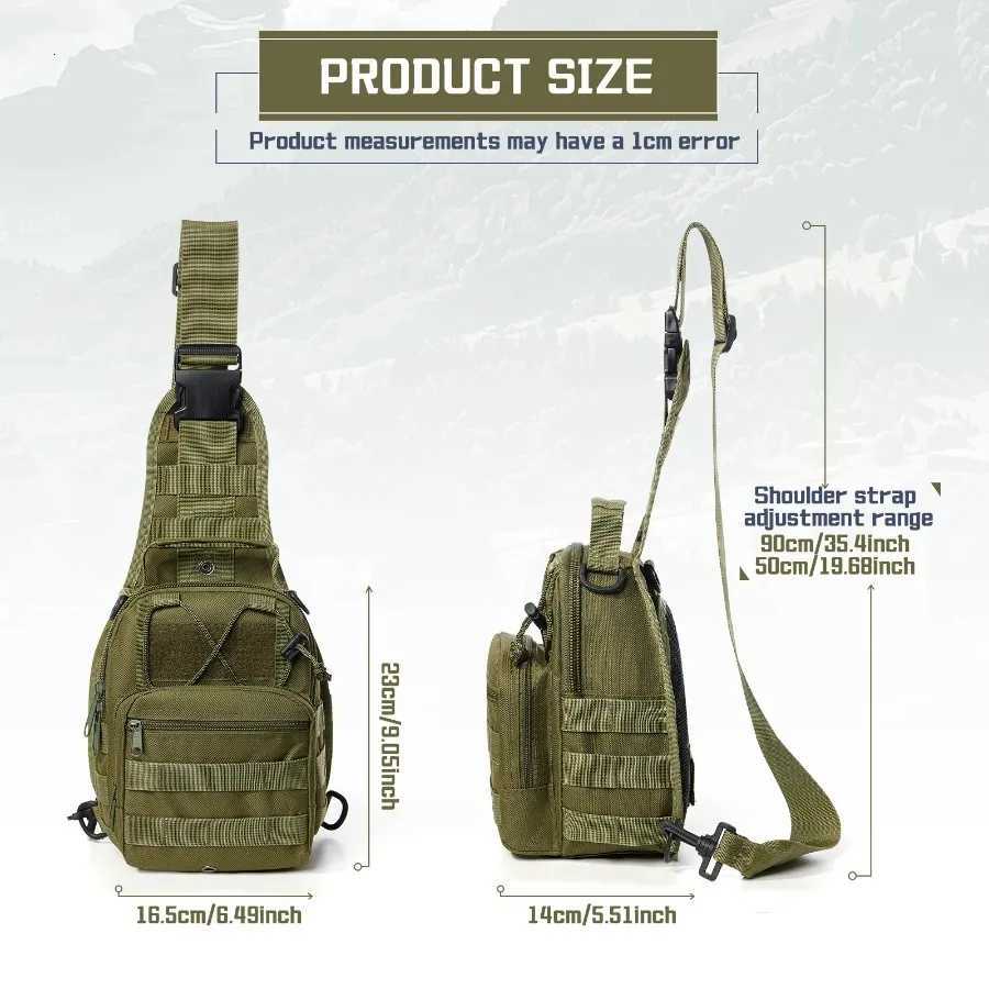 Duty Heavy Resistant 3 and Day MOLLE Bug Out BagGift outdoor multi-functional carabinerGiveIncludes Deduct Give a chest bag M260626 - view 3