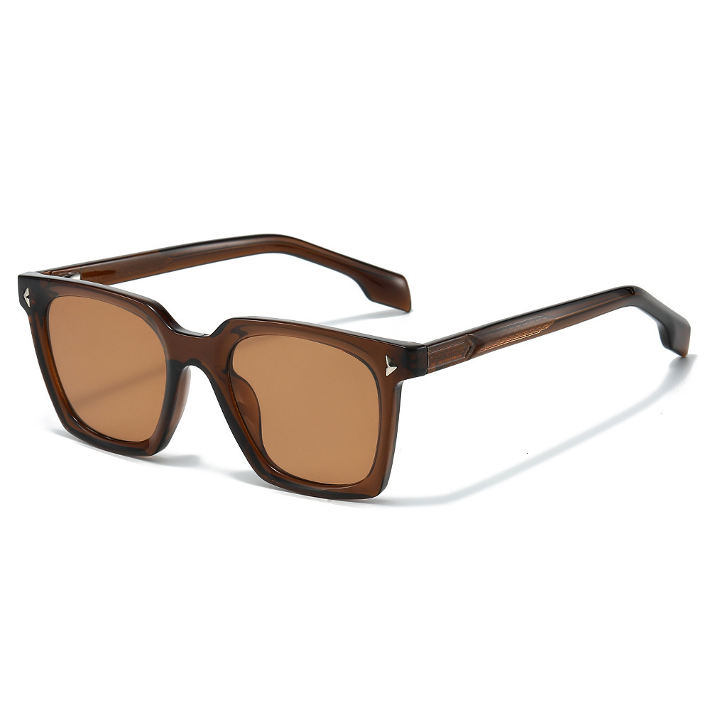 2026 New Fashion Arrow Sunglasses, Exquisite Large Frame Retro Square Pin Design For Men And Women - view 5
