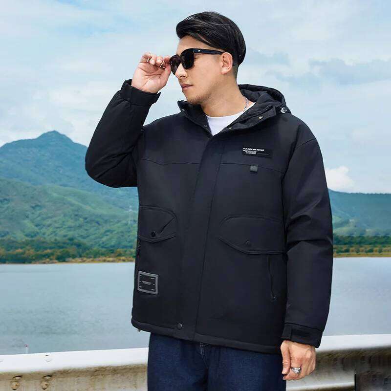 Large Size 12XL Parka Men Hooded Winter Jacket Male Waterproof Windbreaker Thick Padded Warm Extra Big Plus 6xl 7xl 8xl 9xl 10xl W260626 - view 6
