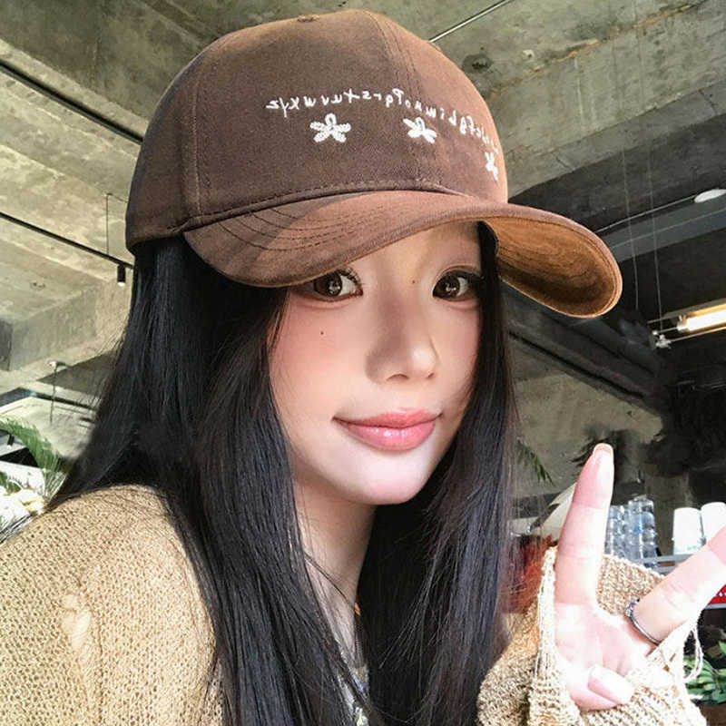Embroidery Korean Version Small Flower Fashion Baseball for Women with Wide Brim Casual and Versatile M260626 - view 1