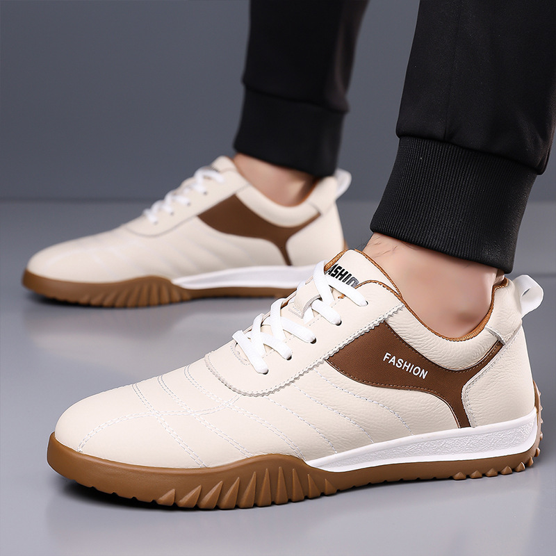 2026 Spring and Autumn Sports Casual Fashionable White Sneakers, Wear-resistant, Non-slip, Versatile Men's Shoes, Wholesale from Manufacturer - view 5