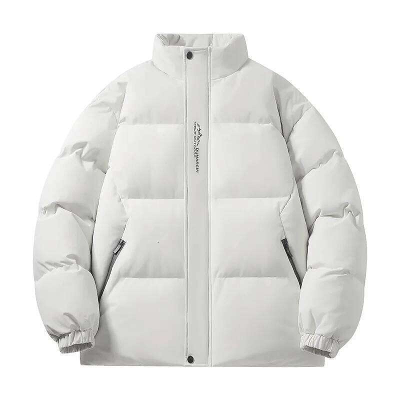 Outdoor Mountaineering Down Jacket Winter Fashion Solid Color Comfortable Versatile Youth Men's Stand-up Collar Cotton Coat W260626 - view 3