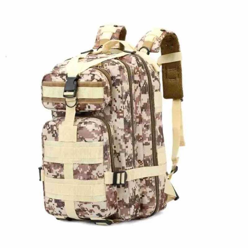 Shoulder Mountaineering Travel Backpack Double Bag Camouflage 3P Tactical BackpackGive a small safety kit M260626 - view 7