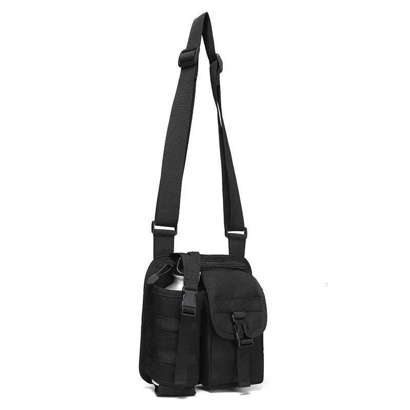 with Small Crossbody Multiple Bag Storage Pockets Tactical Sports Sling Bag Storage Tool Bag Trendy Water Bottle Bag M260626 - view 3