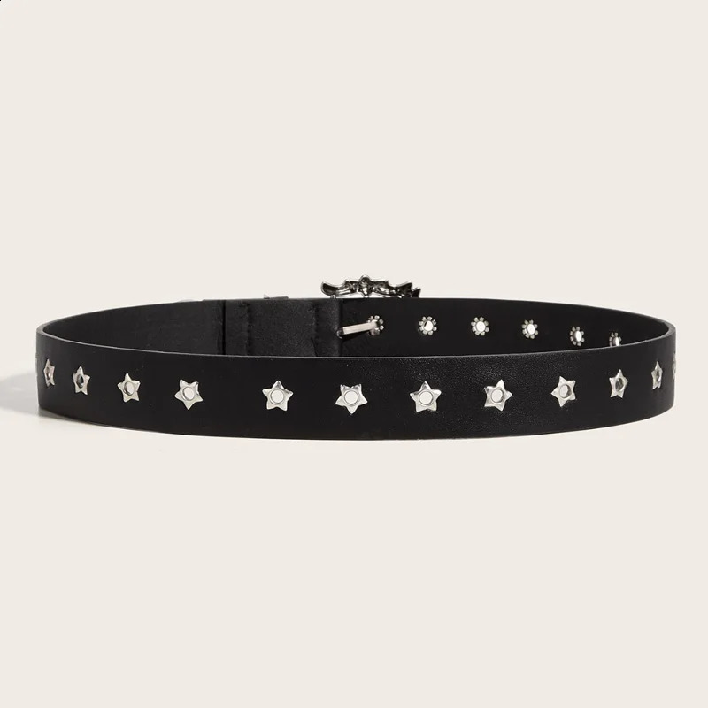 Star Eye Rivet Studded Belt For Men and woman Gothic Pin Buckle Fashion Casual Punk Pu Leather Waistband Y2K Hip Hop Jeans Belt 260626 - view 4