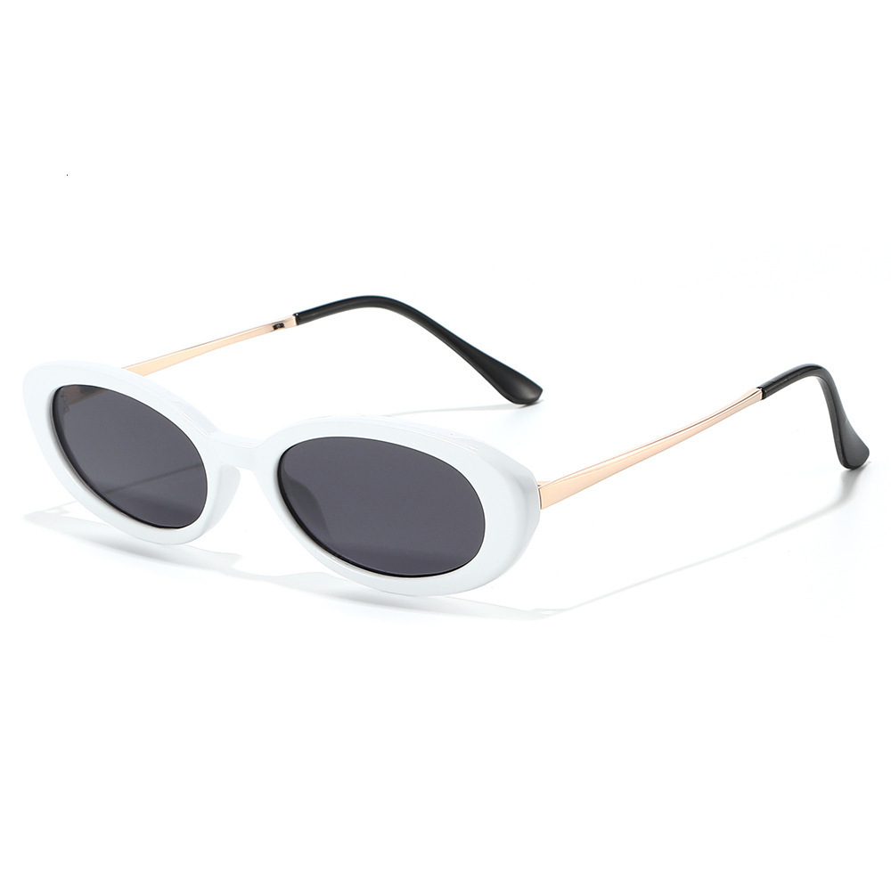 2026 New Oval Fashion Simple Small Frame Versatile Metal Sunglasses For Men And Women - view 6