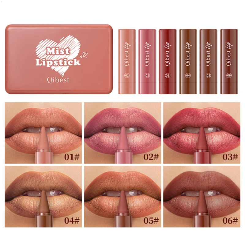 QI Long-Lasting Matte Lipstick Pencil Set Twist-Up n with Waterproof Formula - Natural Finish for Easy Application 260626 - view 4