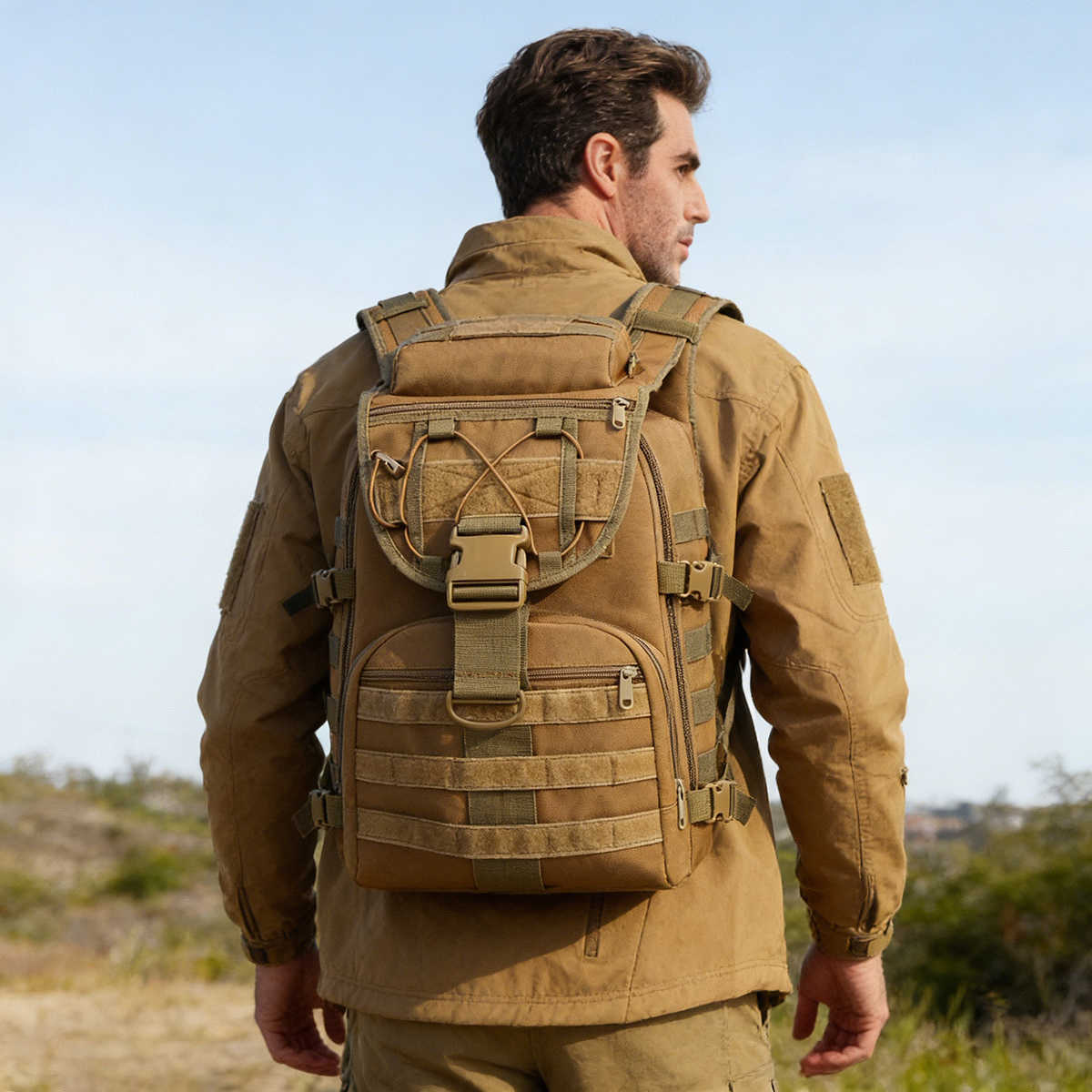 Large Capacity Mens Tactical 35L Backpack Outdoor Camping Hunting Hiking Trekking Survival Bag Multifunctional Backpacks M260626 - view 1