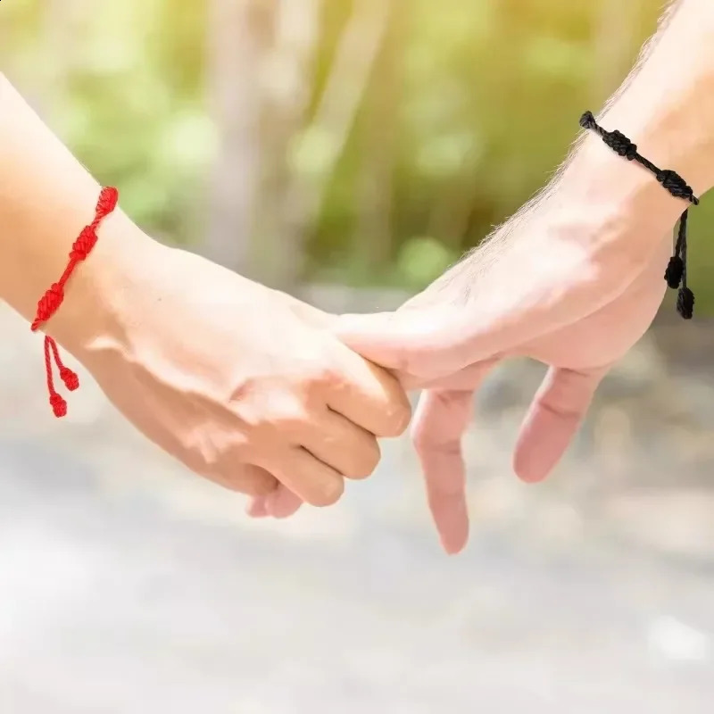 Handmade 7 Knots Red String Bracelet for Women Protection Good Luck Amulet Friendship Braid Rope Wristband Jewelry Friend Gifts 260617 - view 5