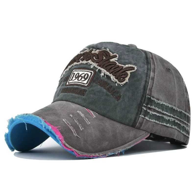 Letter Embroidery Baseball Caps Retro All Season Applicable Men Women Cotton Adjustable Casual Hat Hip Hop Streetwear Sun Hats M260626 - view 4