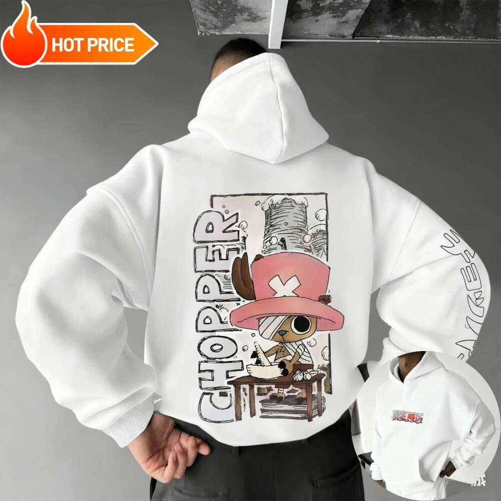 2026 New One Piece Anime Chopper Printed Sweatshirt and Women's Men's Tops Sports Harajuku Y2K Hoodie W260626 - view 3