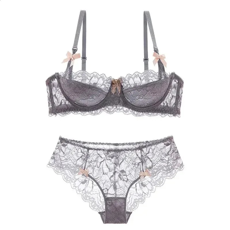 MOYISU Rabbit Ear AB Cup Pure Desire Girl Bra Set Pullup with Bow Breathable French lace Antislip Date Night 260626