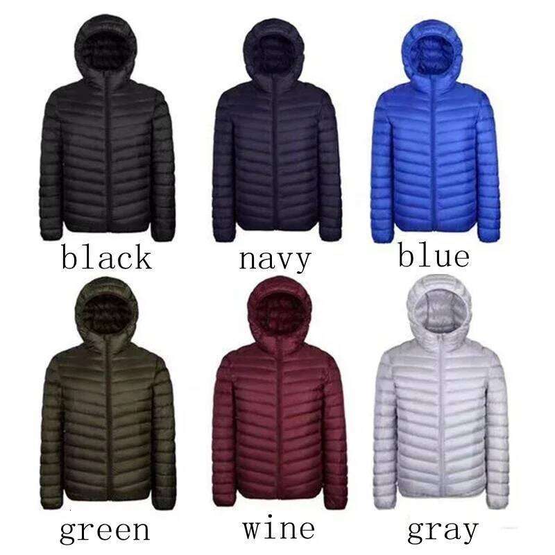 2024 New 90% White Duck Super Light Down Jacket Men's Lightweight Thermal Hooded Feather Coat J260626 - view 7