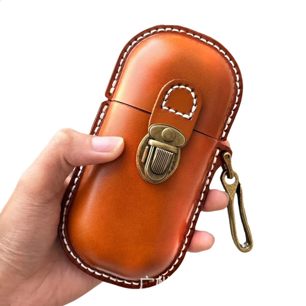 2025 Vegetable-Tanned Leather Pressure-Resistant Glasses Case Top-Grain Leather Eyewear Dustproof Storage Box Shockproof 260625 - view 6