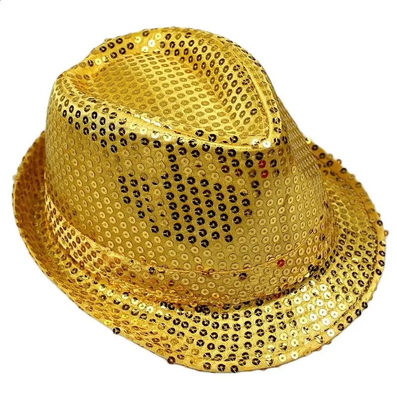 British Top Jazz Hat Bucket Hat Men Women Stage Performance Sequin Hat Shining Christmas Fedoras Party Parent Hat Hollween 260626 - view 5
