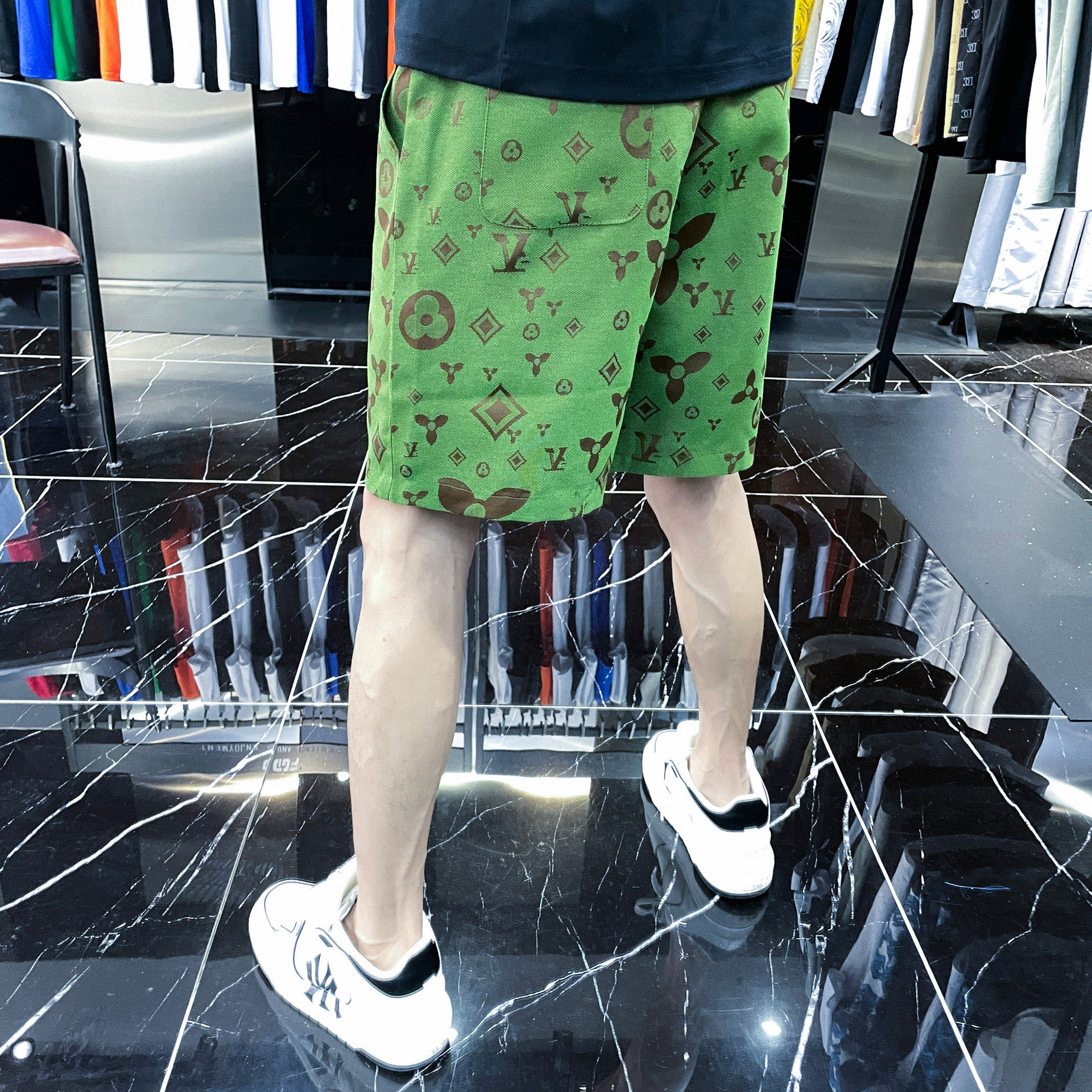 European High-End Floral Shorts, Trendy Brand, Summer New Fashion Casual Men's Beach Shorts - view 4