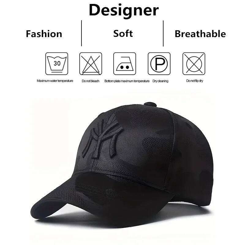 Unisex Letter Embroidery Camouflage Baseball Caps Spring and Autumn Outdoor Adjustable Casual Hats Sunscreen Hat Sports Golf Cap W260626 - view 7
