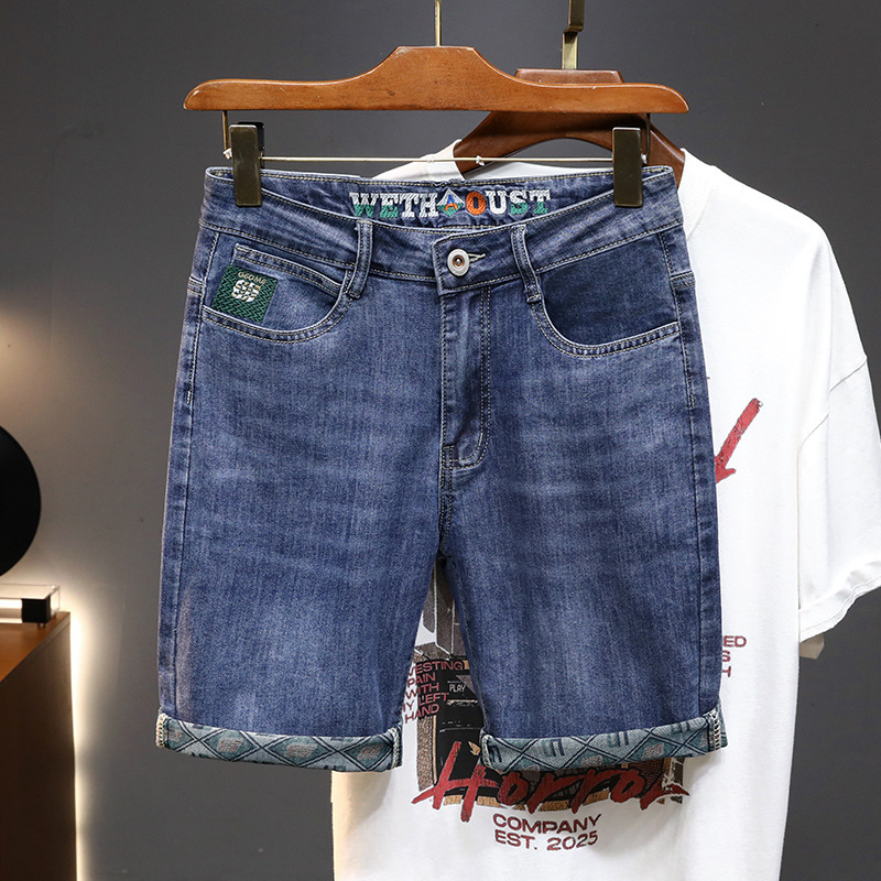 New Model Bestseller - Trendy Men's Denim Shorts, Five-Pocket Shorts