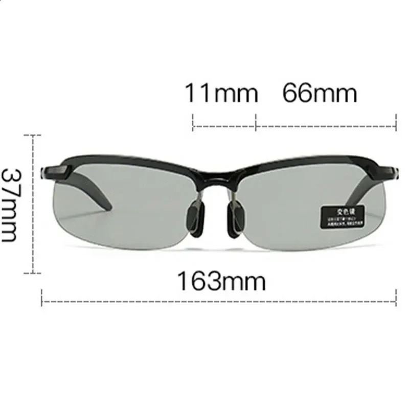 Pochromic Mens Sunglasses Men Driving Polarized Sun Glasses Male Outdoor Sports Cycling Night Vision Eyewear UV400 Goggles 260626 - view 6