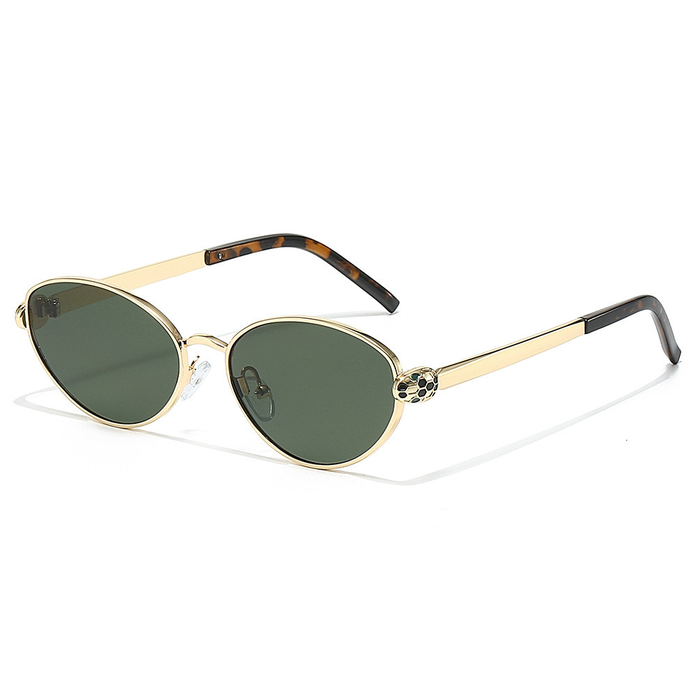 2026 New Vintage Fashion Style High-End For Men And Women, Snake Head Cat Eye Light Luxury Metal Sunglasses - view 3