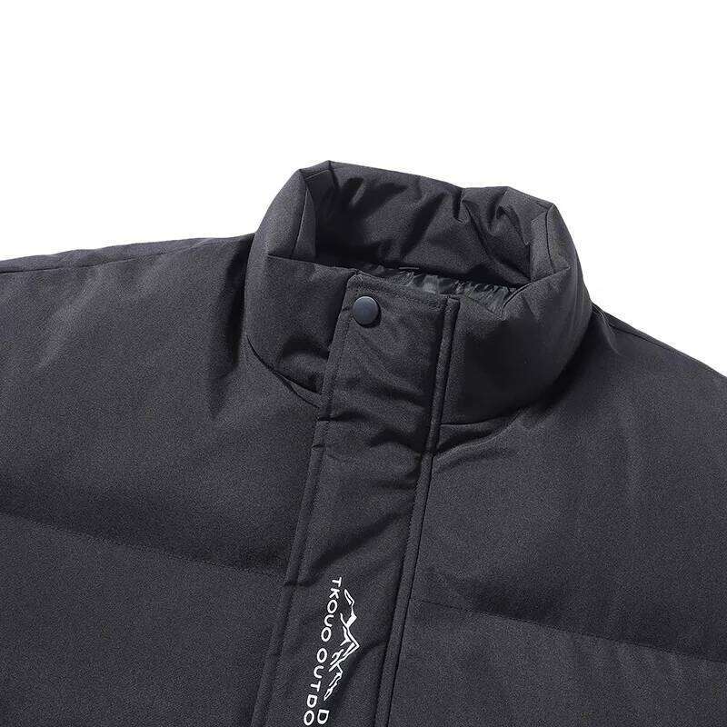 Outdoor Mountaineering Down Jacket Winter Fashion Solid Color Comfortable Versatile Youth Men's Stand-up Collar Cotton Coat W260626 - view 7