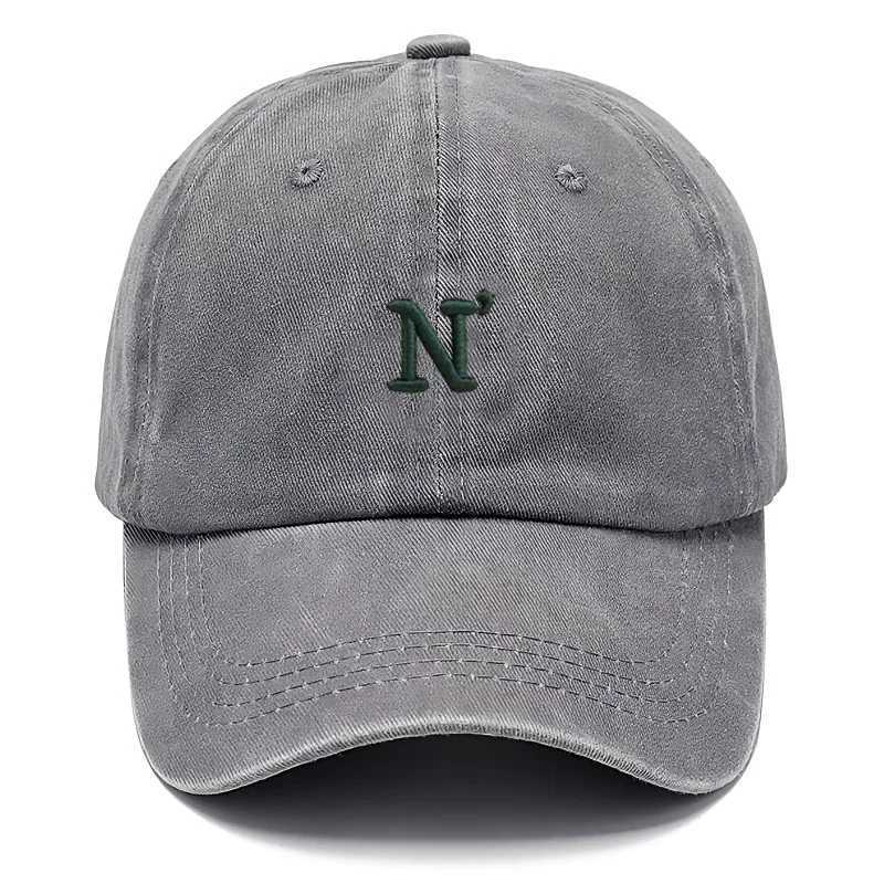 Baseball N Distressed Unisex Fashion Dad Hat Casual Streetwear Outdoor Cotton Washed Vintage SnapEmbroidered Letter M260626 - view 5
