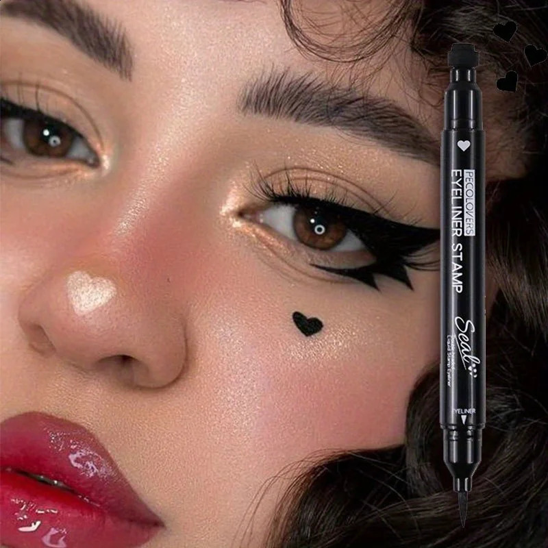 Star Liquid Eyeliner Black Moon Stamp Eye Liner Pencil 2 in 1 Waterproof Long-lasting Easy Applying Eye Eyeliner Pen Makeup 260626 - view 6