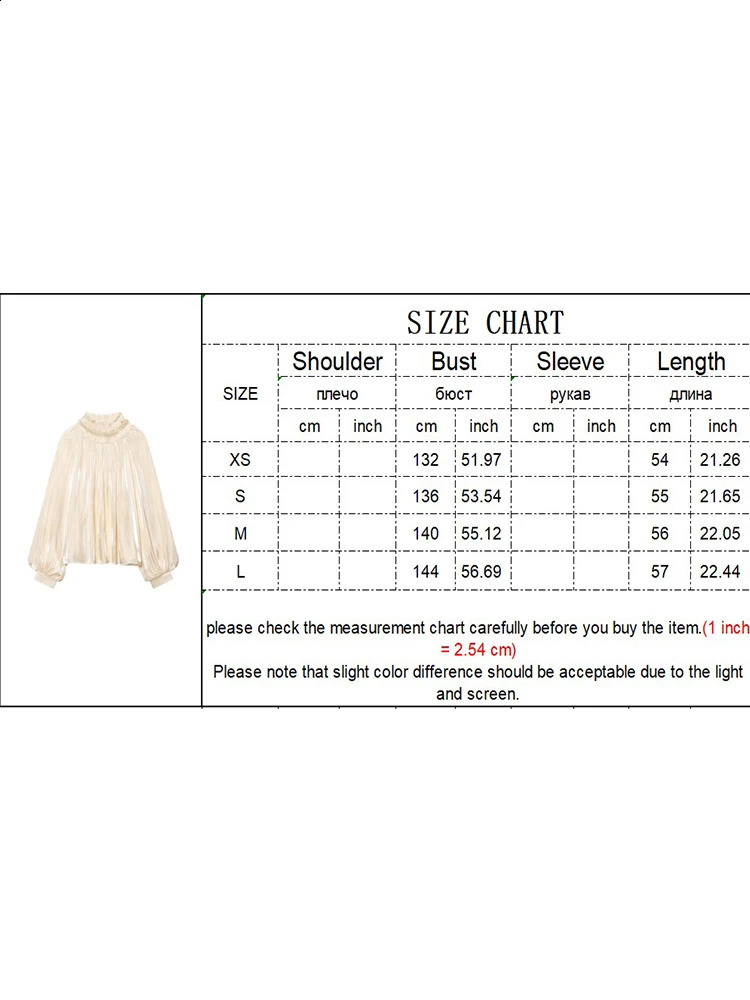 Elegant Shirt For Women 2026 Spring Office Lady Ruffle Neck Loose Long Sleeved Blouse Chic Soft Ladies Commuter Top 260626 - view 7
