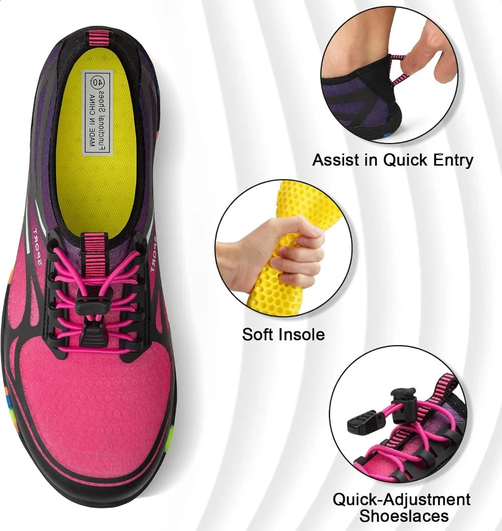 Water Shoes for Men Women River Swim Beach Lake Pool Aqua Socks Barefoot Quick Dry Hiking Surfing Kayaking Cruise Essentials 260626 - view 5