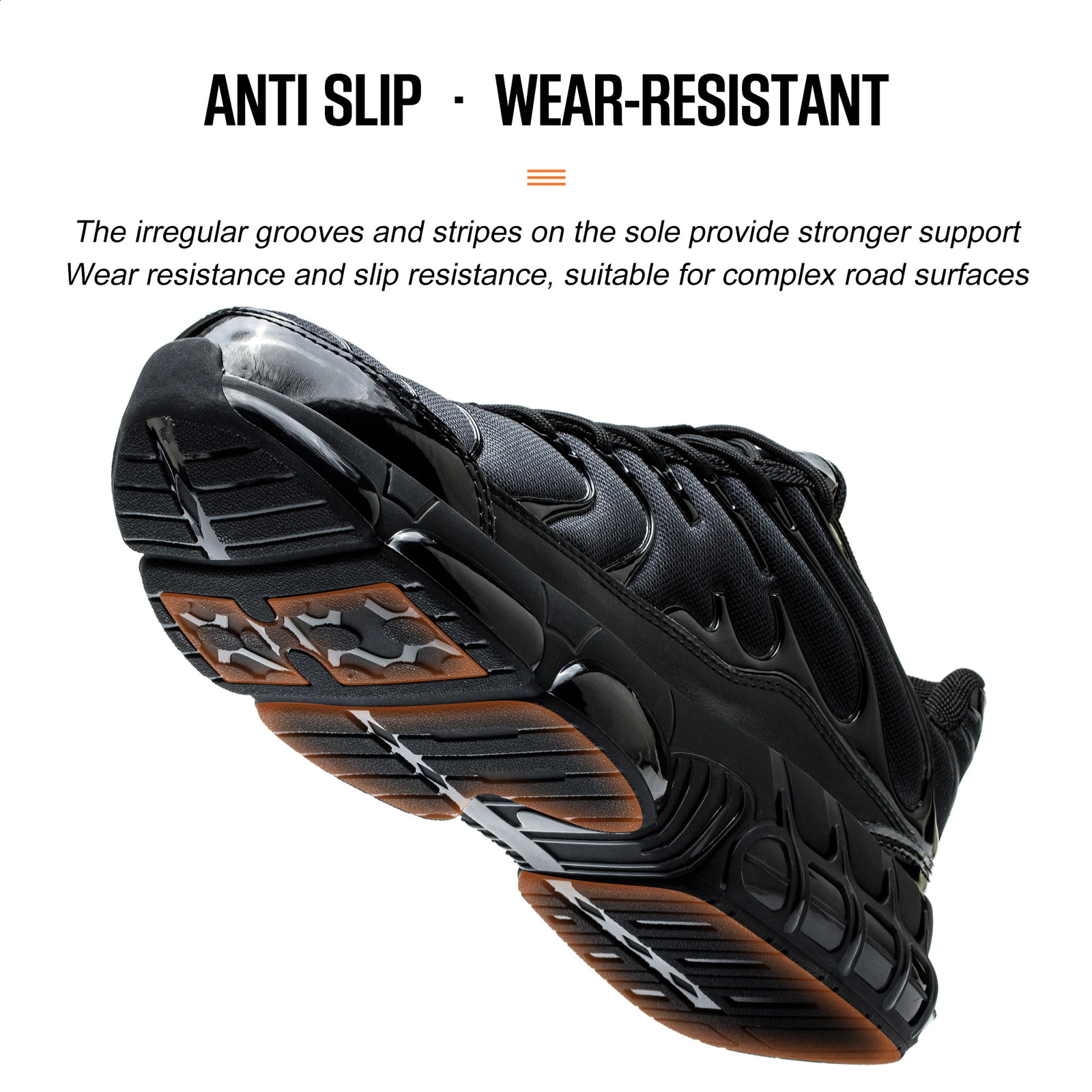 Mens Construction Work Boots Steel Toe Breathable Safety Shoes Lightweight AntiSmash Sneakers for Outdoor WearResisting 260624 - view 6