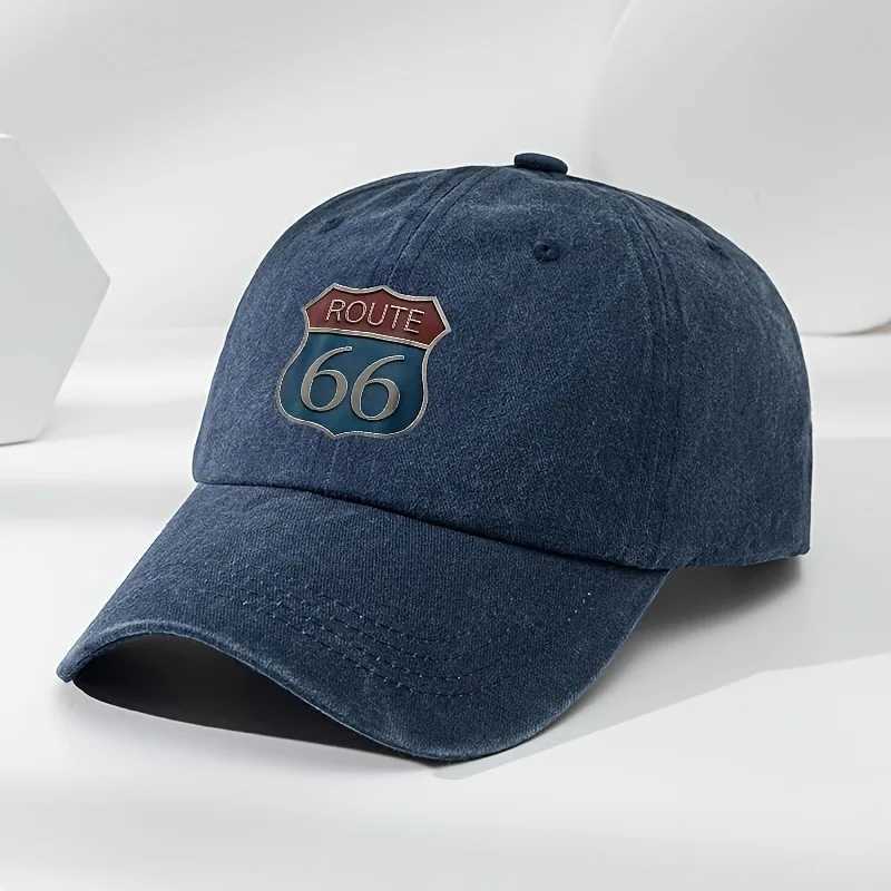Route 66 Baseball Vintage for Men Women Retro Distressed Dad Hat Adjustable Road Trip SnapSun M260626 - view 3