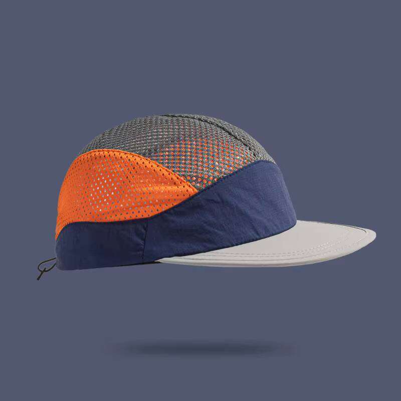 Retro trend color-matched design mesh + quick-drying fabric brimmed baseball cap ,suitable for outdoor sports and sun protection W260626